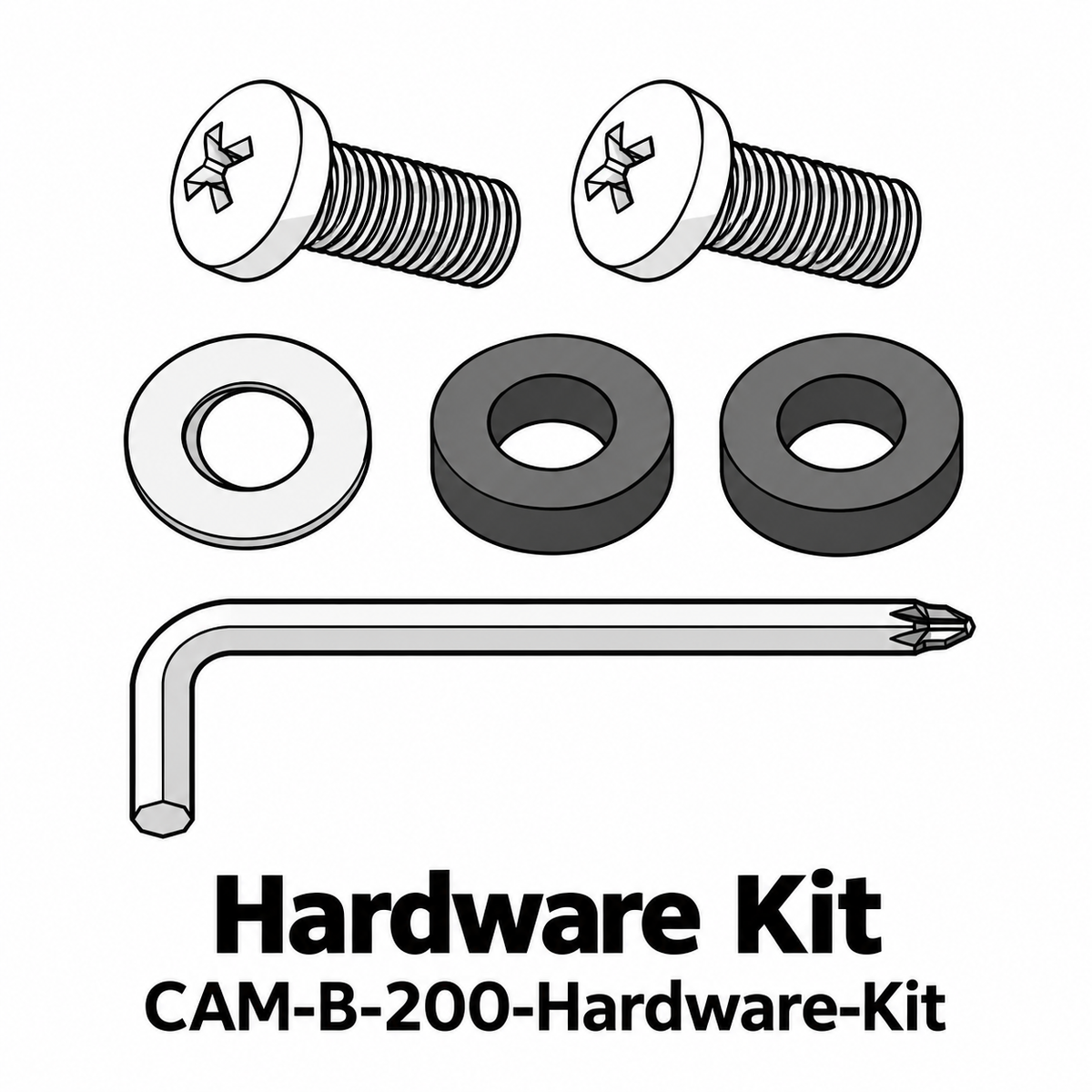 (CAM-B-200) Camden Decorative Hose Reel - Black Replacement Parts