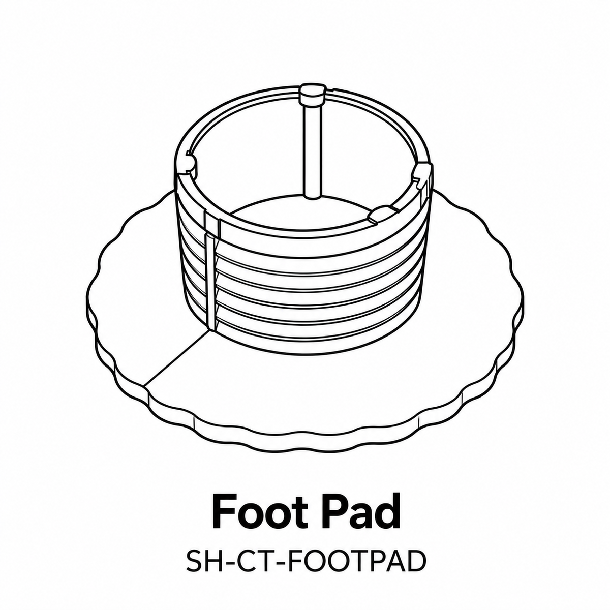 (SH-CT) Stone Harbor 45" Coffee Table Replacement Parts - Inside Out Store