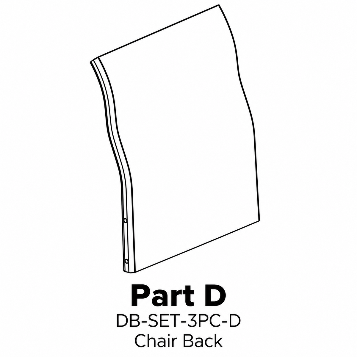 (DB-HD-CH2) Driftwood Bay High Dinning Chair Replacement Parts - Inside Out Store