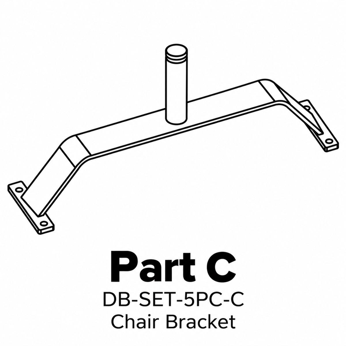 (DB-CH) Driftwood Bay Dinning Swivel Chair Replacement Parts - Inside Out Store