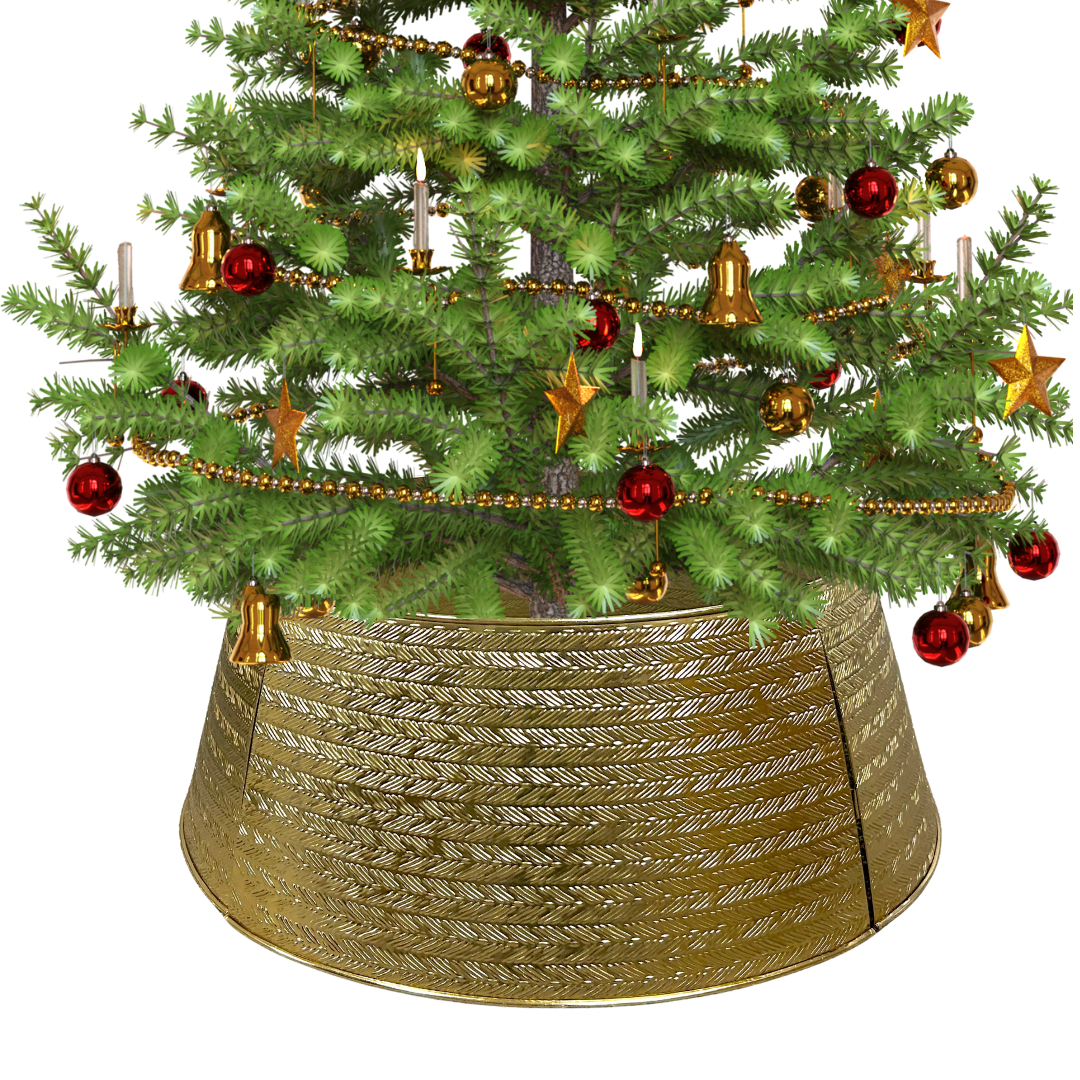 Christmas Tree Base Cover Ring Collar Stand Skirt Holiday Decoration metal navidad arbol gold accessories moderrn sale iron chrisrmas xmas colar large small