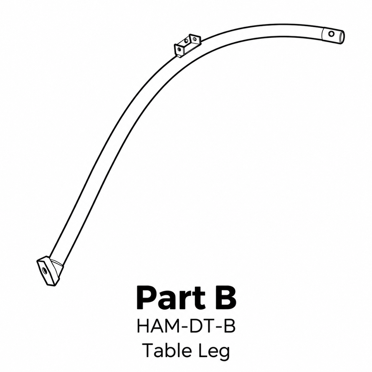 (HAM-DT) Hamilton 42" Dinning Table Replacement Parts