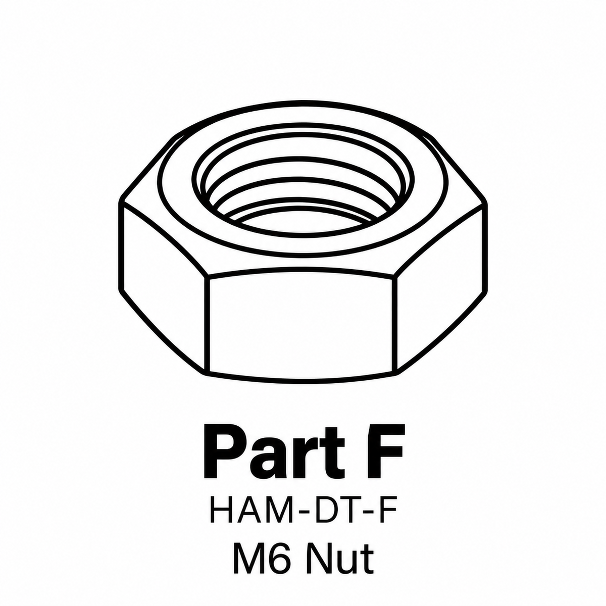 (HAM-DT) Hamilton 42" Dinning Table Replacement Parts