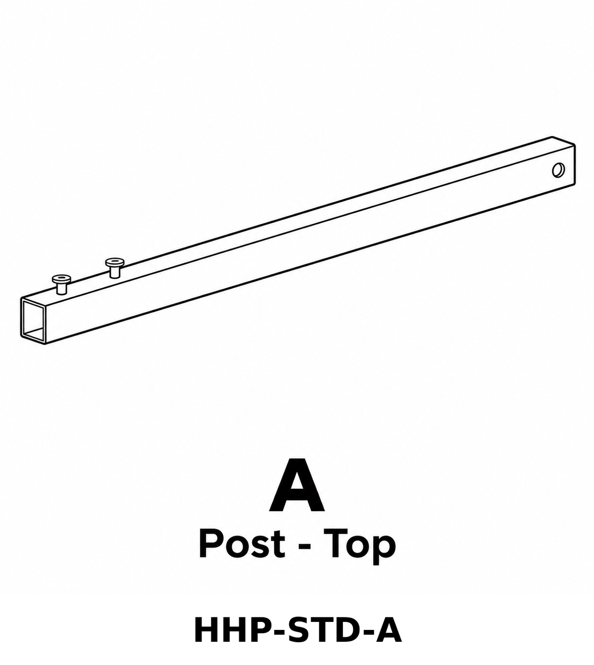 (HHP-STD) Hose Hanger with Post - 125' Capacity Replacement Parts - Inside Out Store