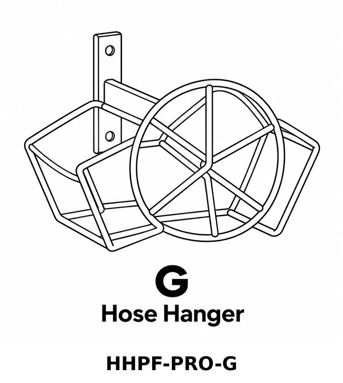 (HHPF-PRO) Professional Hose Hanger with Post & Faucet Replacement Parts - Inside Out Store