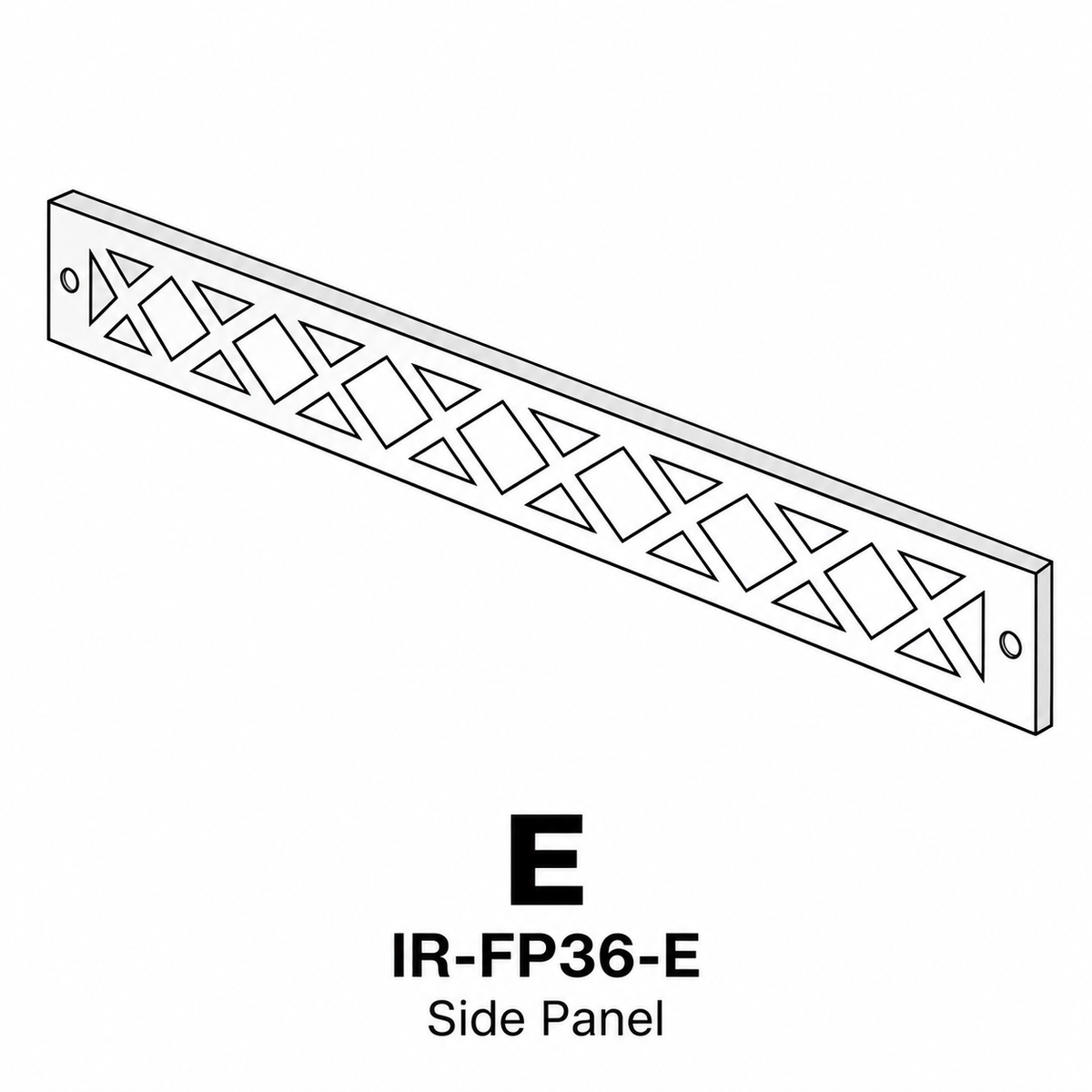 (IR-FP36) 36" Iron Ridge Square Fire Pit Replacement Parts - Inside Out Store