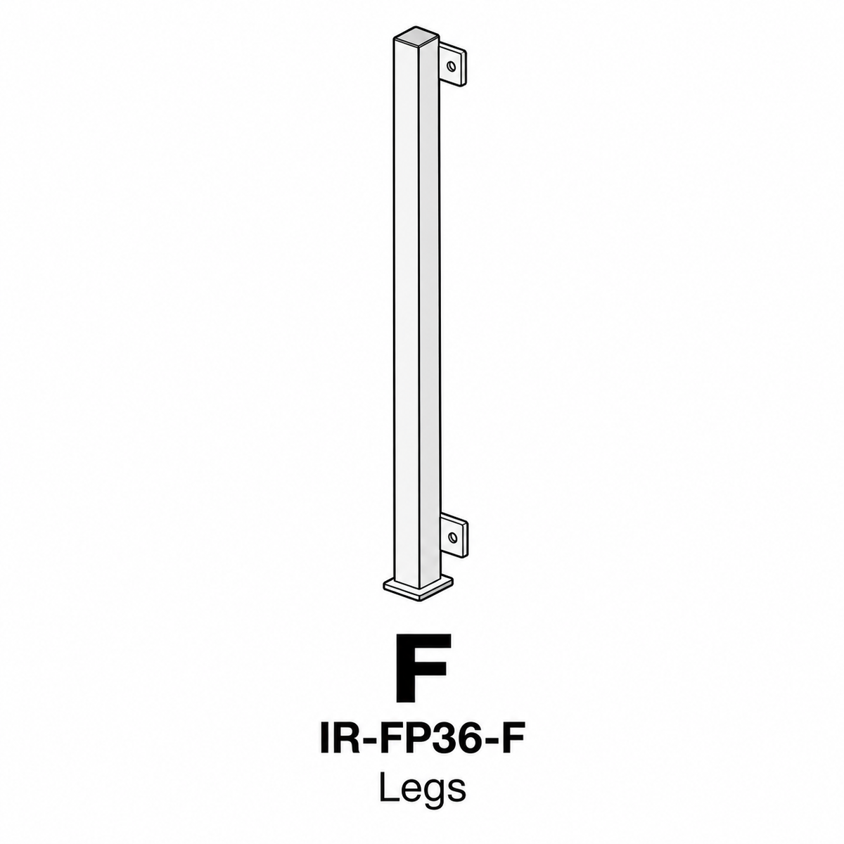 (IR-FP36) 36" Iron Ridge Square Fire Pit Replacement Parts - Inside Out Store