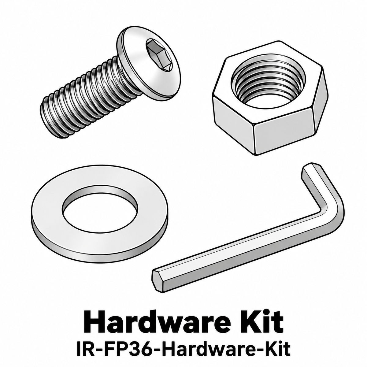(IR-FP36) 36" Iron Ridge Square Fire Pit Replacement Parts - Inside Out Store