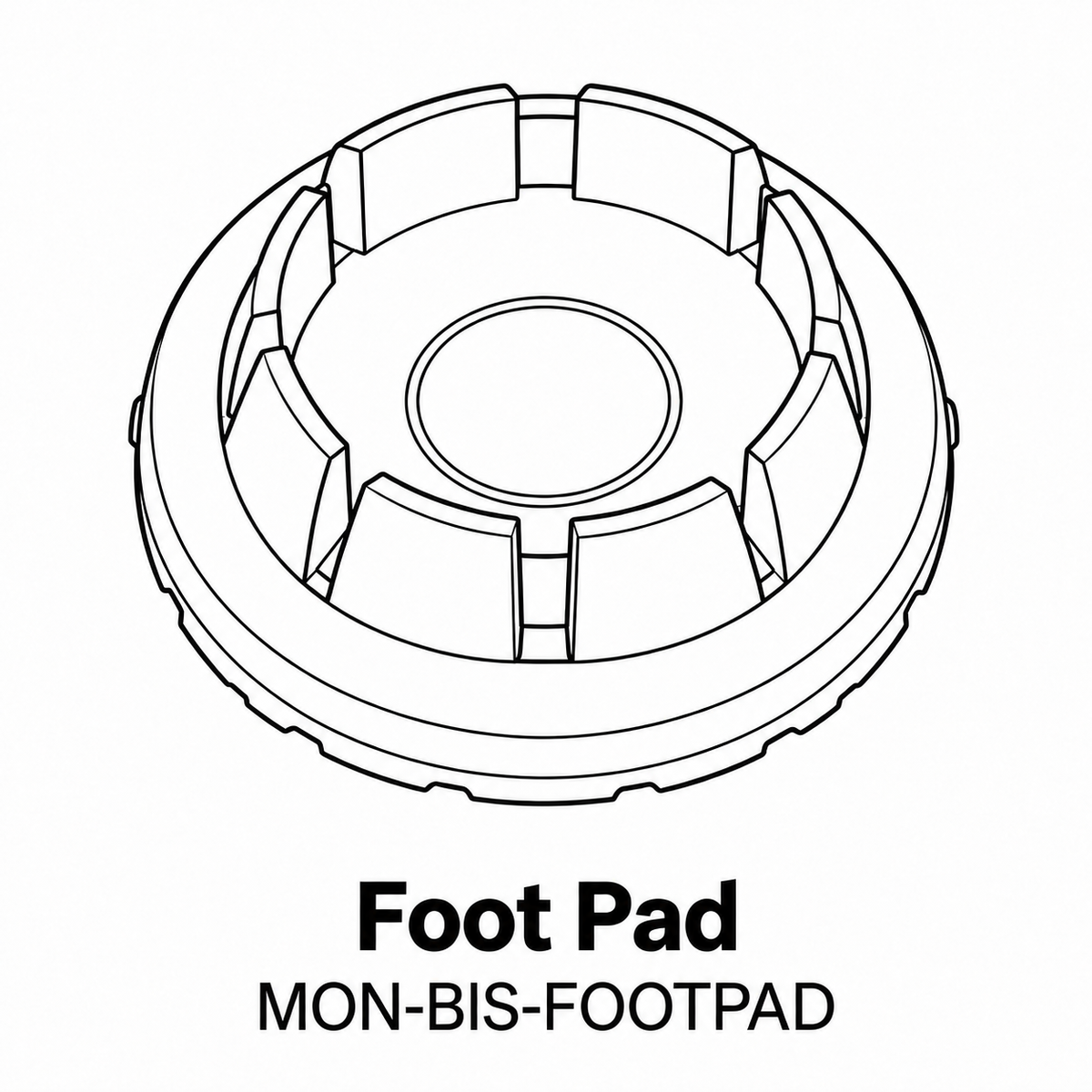 (RM-BIS-TBL) Rosemont 28" Bistro Table Replacement Parts - Inside Out Store
