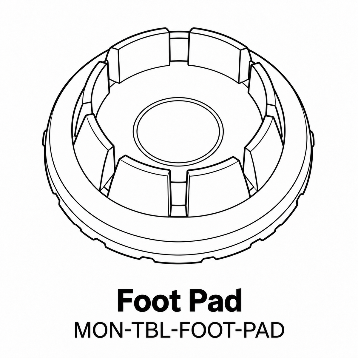 (MON-TBL) Monroe 42" Dinning Table Replacement Parts - Inside Out Store