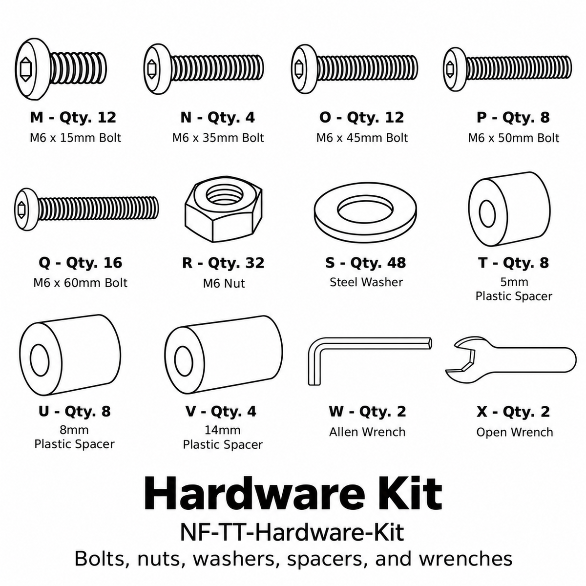 (NF-TT) Northfield Tete-A-Tete Replacement Parts - Inside Out Store