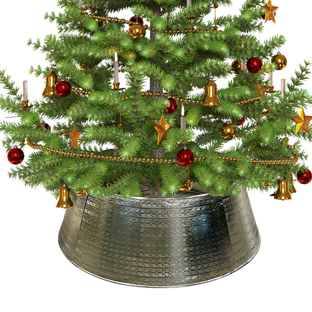 Christmas Tree Base Cover Ring Collar Stand Skirt Holiday Decoration metal navidad arbol gold accessories moderrn sale iron chrisrmas xmas colar large small