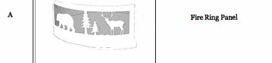(WT-R-36) 36" Fire Ring Wildlife