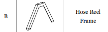 (WM-KD-GPHT) Wall Mount Hose Reel - Graphite Replacement Parts