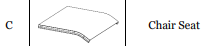 (DB-HDD-CH2) Driftwood Bay High Dinning Chair Replacement Parts