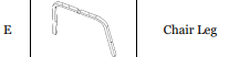 (DB-HDD-CH2) Driftwood Bay High Dinning Chair Replacement Parts