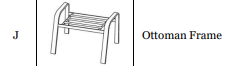(ARC-SG5) Arcadia 5pc Seating Group Replacement Parts
