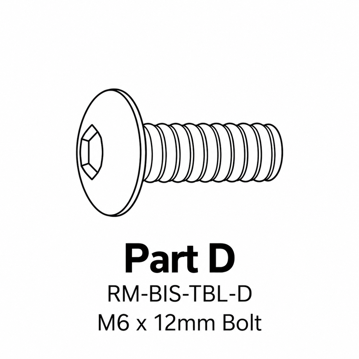 (RM-BIS-TBL) Rosemont 28" Bistro Table Replacement Parts - Inside Out Store
