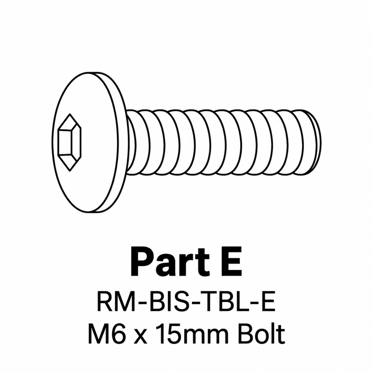 (RM-BIS-TBL) Rosemont 28" Bistro Table Replacement Parts - Inside Out Store