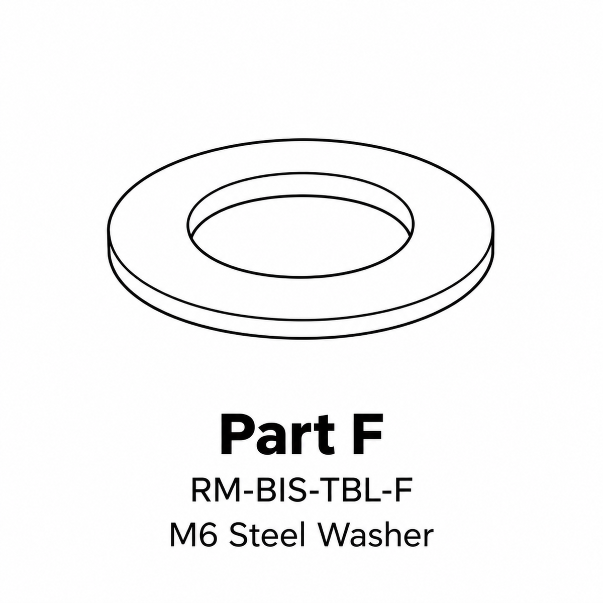(RM-BIS-TBL) Rosemont 28" Bistro Table Replacement Parts - Inside Out Store