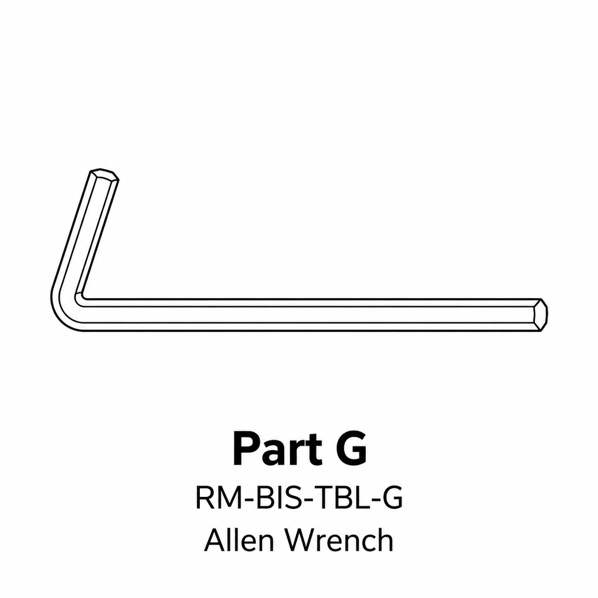(RM-BIS-TBL) Rosemont 28" Bistro Table Replacement Parts - Inside Out Store