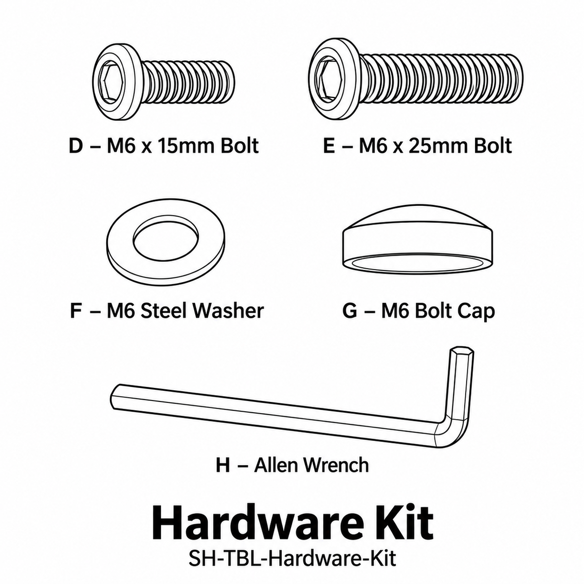 (SH-TBL) Stone Harbor 48" Dinning Table Replacement Parts - Inside Out Store
