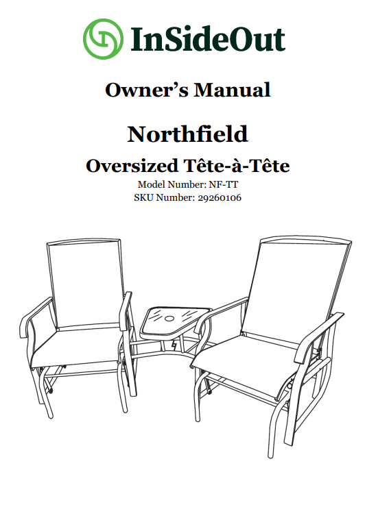 (NF-TT) Northfield Tete-A-Tete Replacement Parts