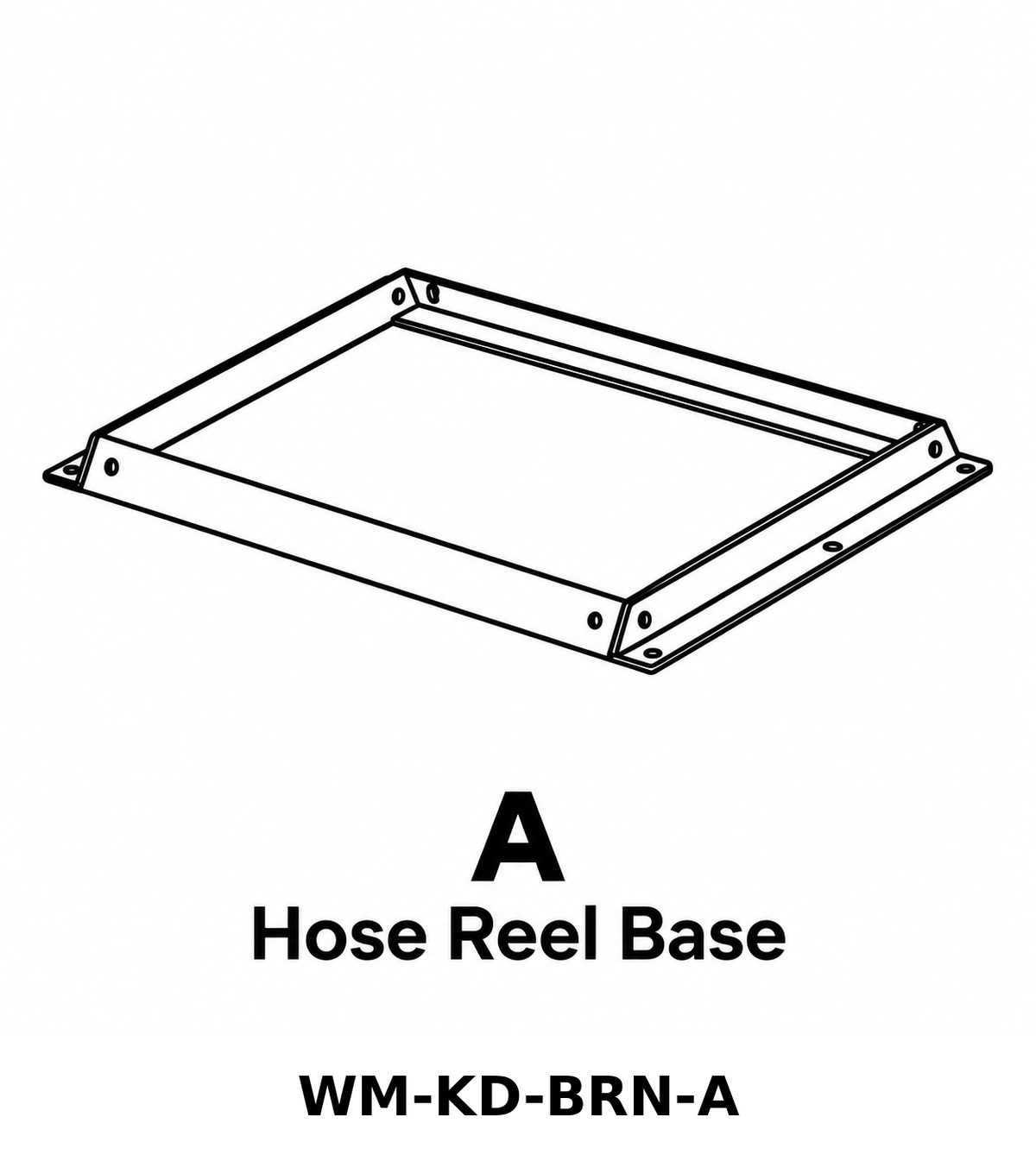 (WM-KD-BRN) Wall Mount Hose Reel - Brown Replacement Parts - Inside Out Store