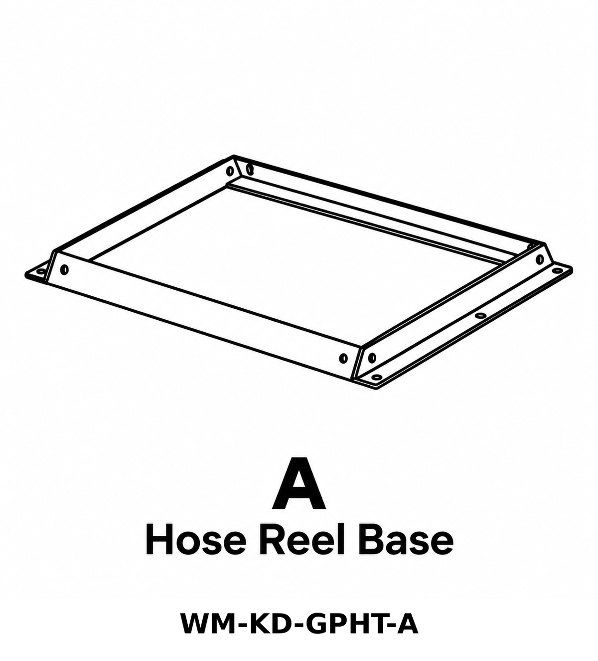 (WM-KD-GPHT) Wall Mount Hose Reel - Graphite Replacement Parts - Inside Out Store