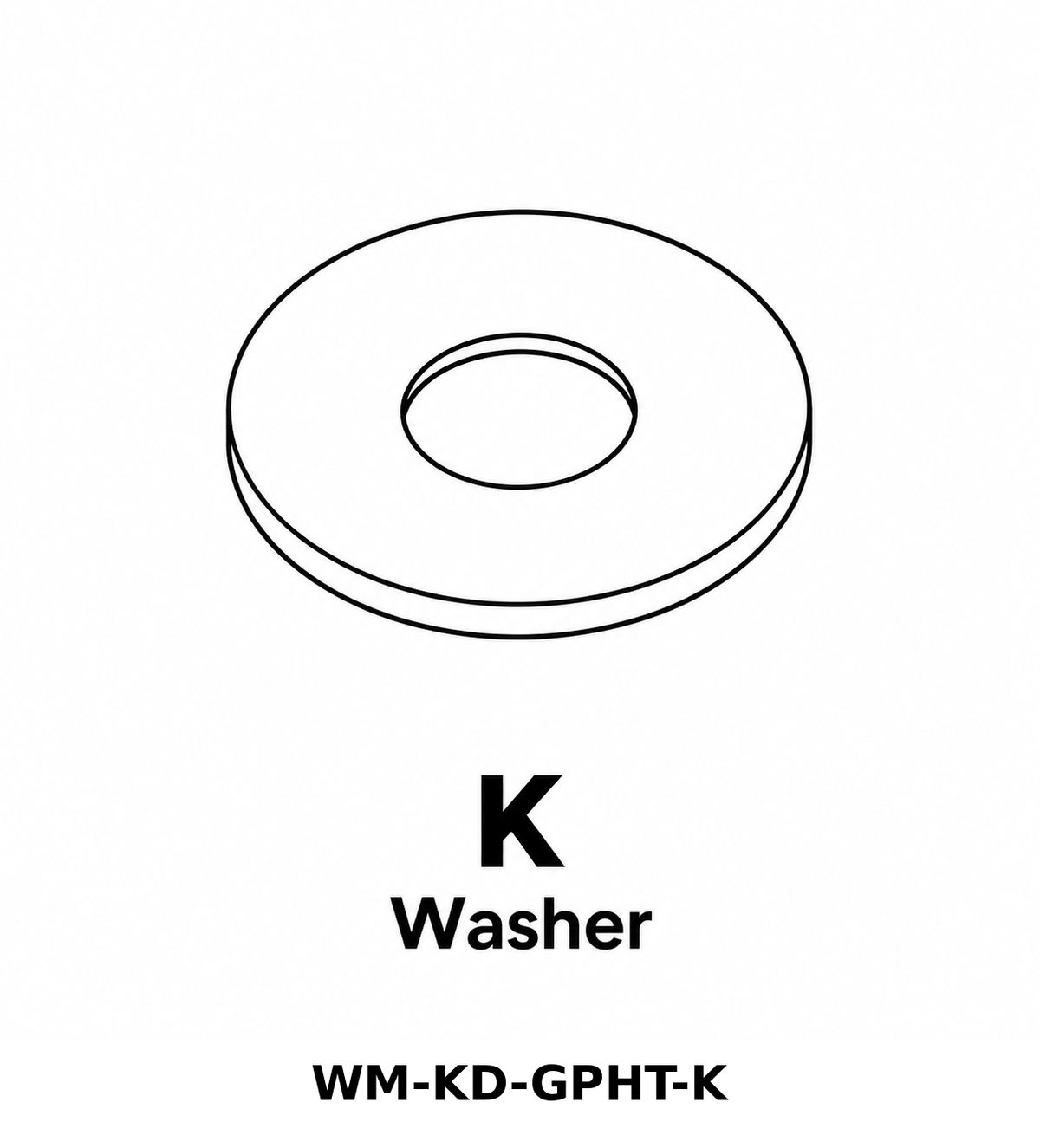 (WM-KD-GPHT) Wall Mount Hose Reel - Graphite Replacement Parts - Inside Out Store