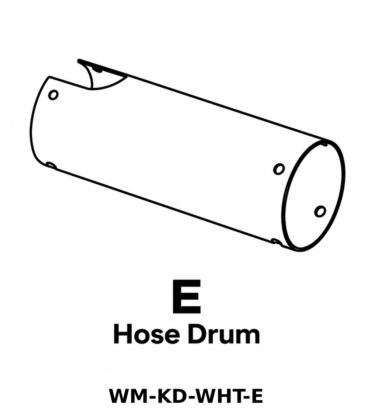 (WM-KD-WHT) Wall Mount Hose Reel - White Replacements Parts - Inside Out Store