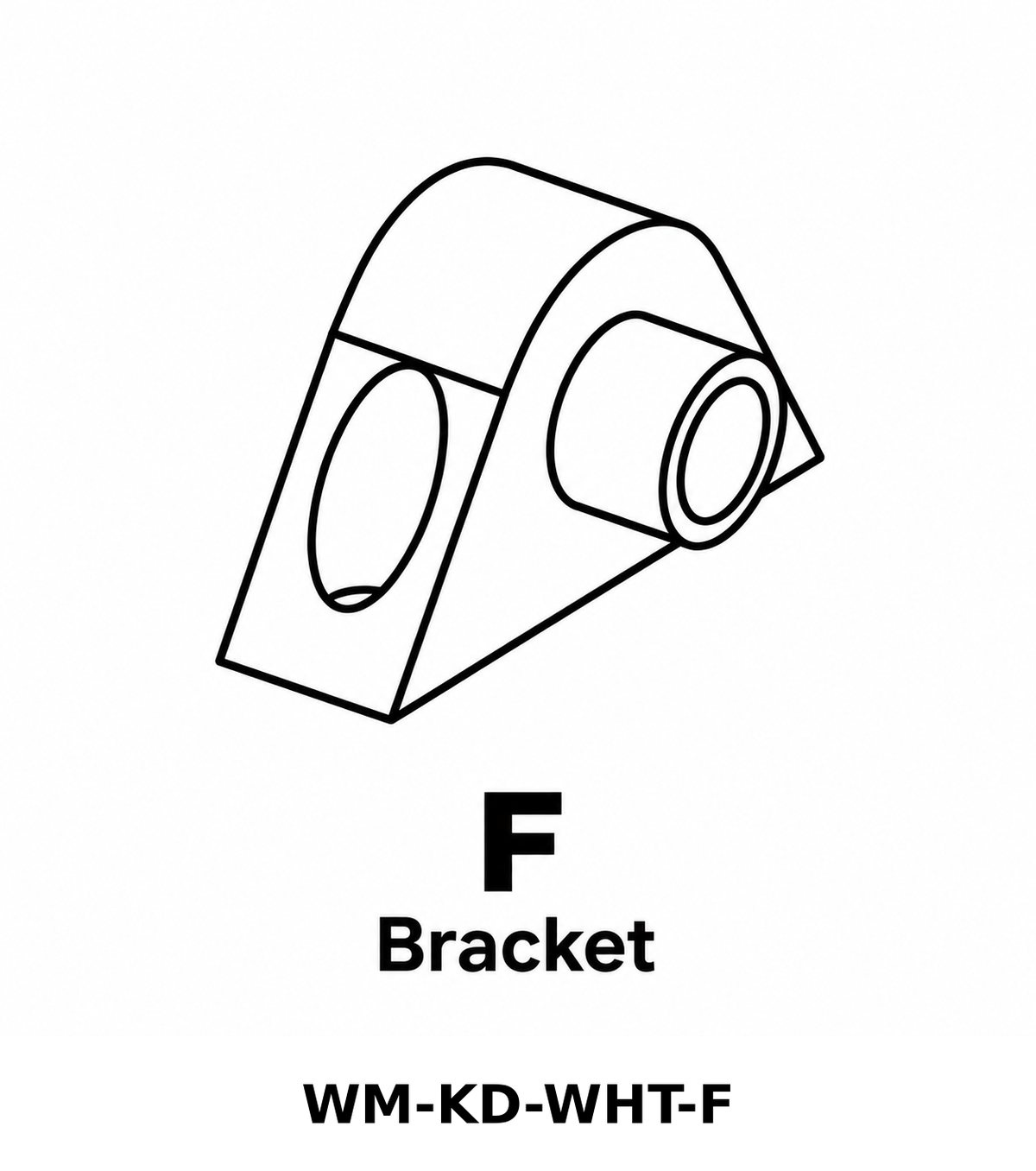 (WM-KD-WHT) Wall Mount Hose Reel - White Replacements Parts - Inside Out Store