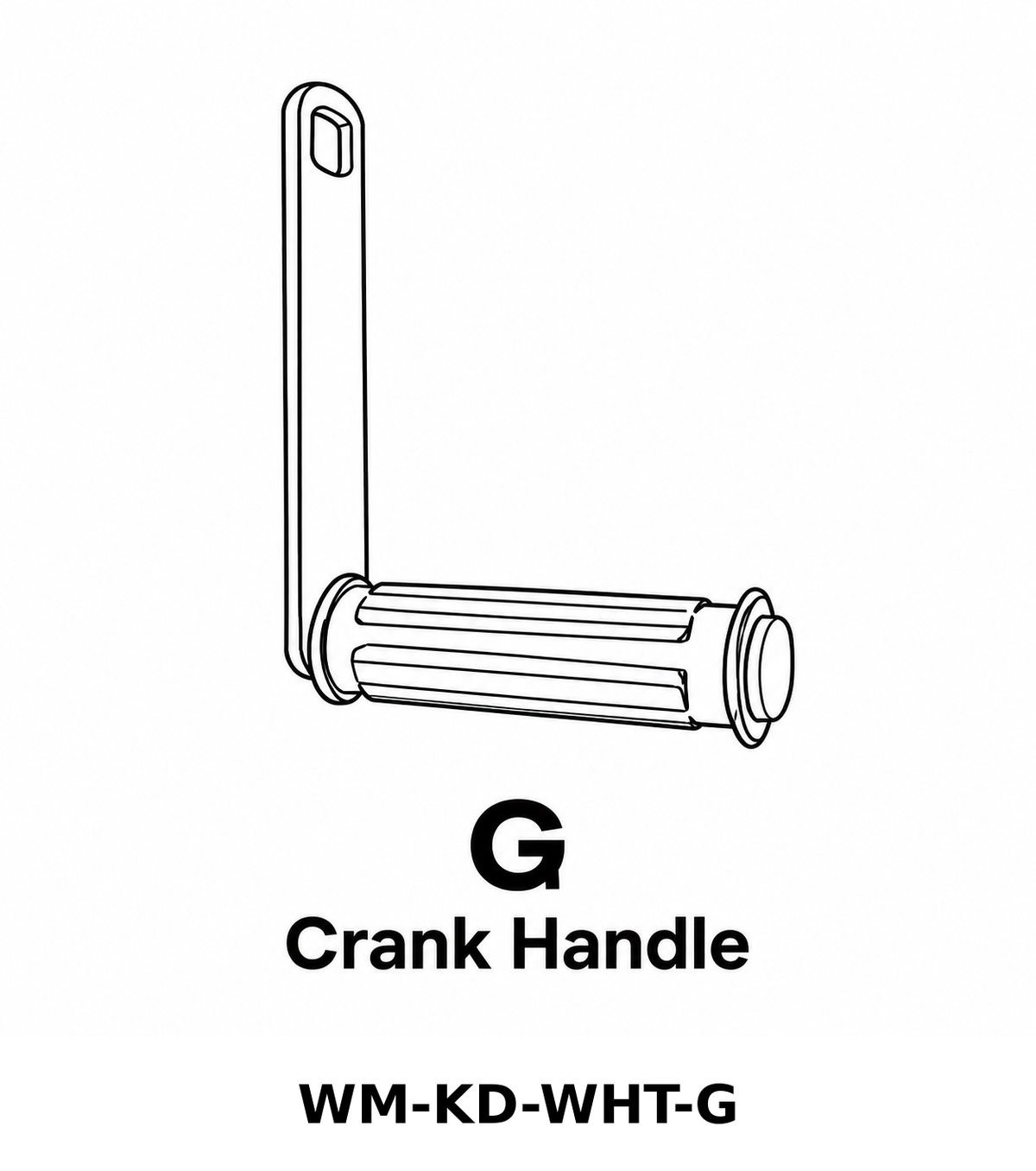 (WM-KD-WHT) Wall Mount Hose Reel - White Replacements Parts - Inside Out Store