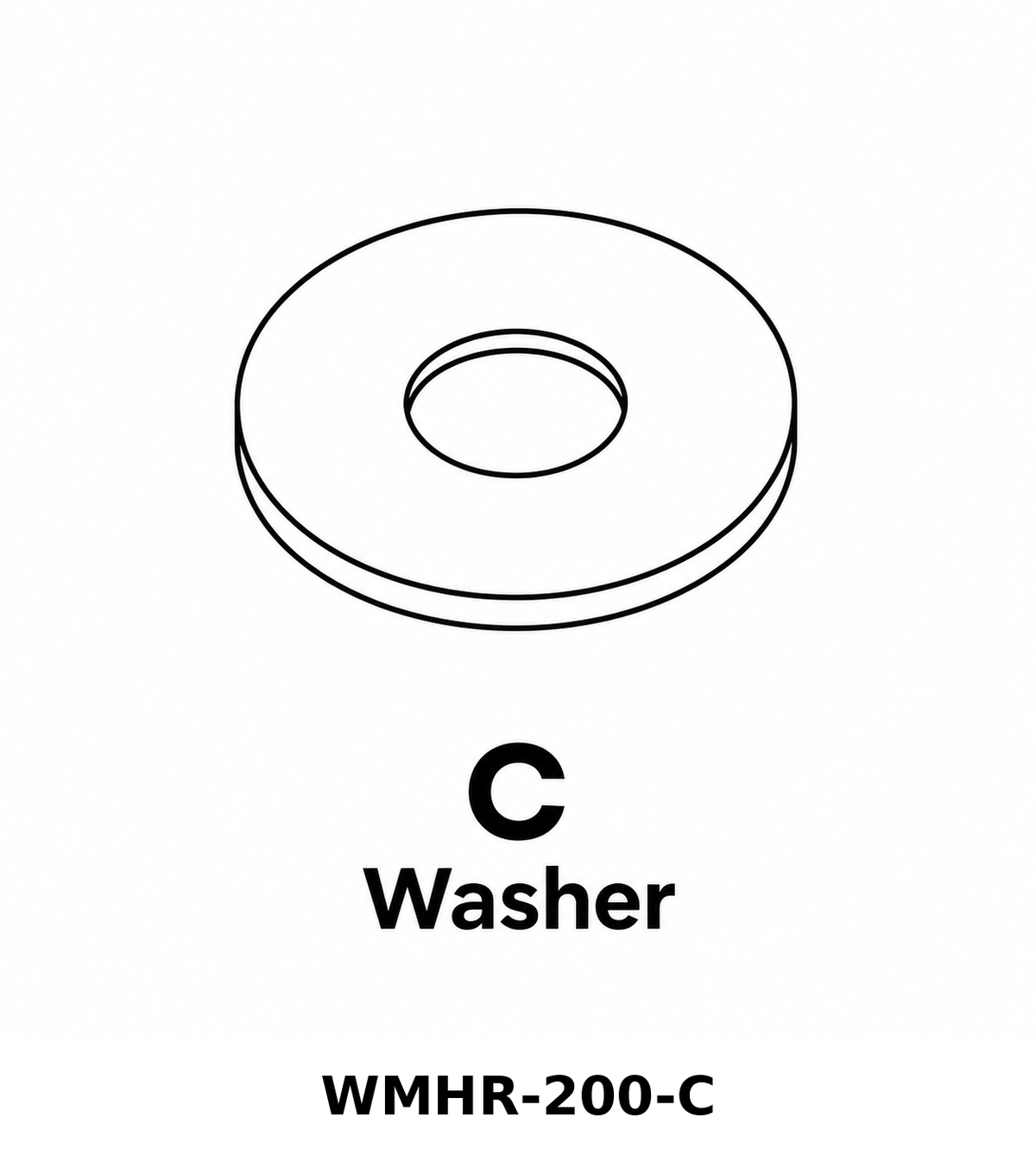 (WMHR-200) Wall Mount Hose Reel - Black Replacement Parts - Inside Out Store