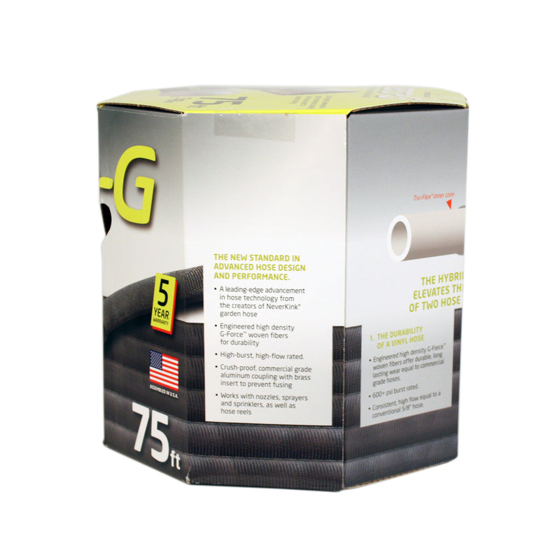 5/8" x 75 ft zero-G Garden Hose | Heavy Duty Kink-Resistant Garden Hose